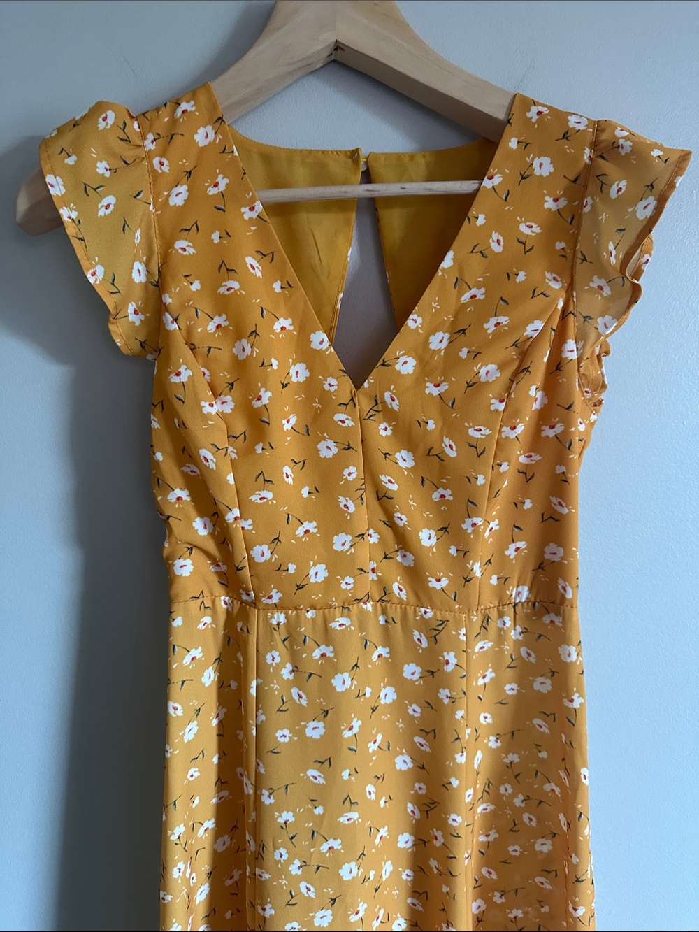 Final sale! Open back chiffon dress - Picture 11 of 14